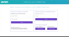 Desktop Screenshot of parcerias.even.com.br